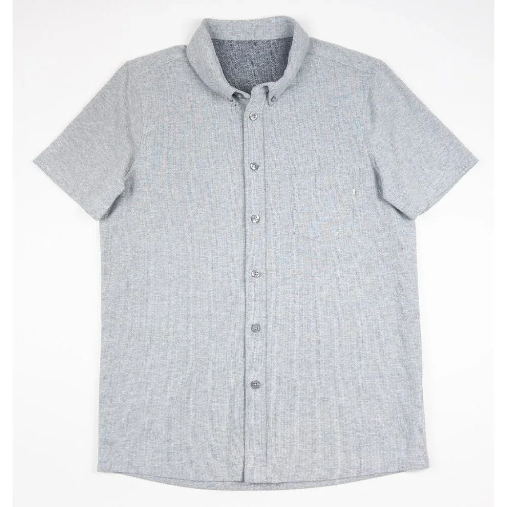Vuori Gray Modern Casual Button Down Shirt - Picture 1 of 11